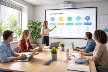 optimisez la formation de votre équipe avec un process agence efficace, en utilisant un vidéoprojecteur epson pour des présentations claires et dynamiques.