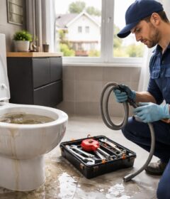 découvrez qui est responsable du paiement du plombier en cas de toilettes bouchées selon votre assurance habitation.